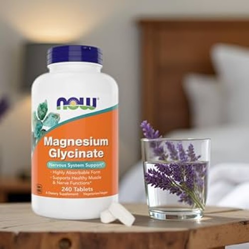 NOW Foods, Magnesium Glycinate Tablets